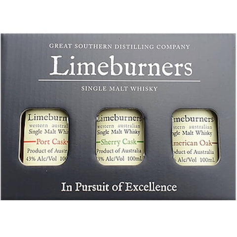 Limeburners Whisky Gift Pack (3 x 100ml)