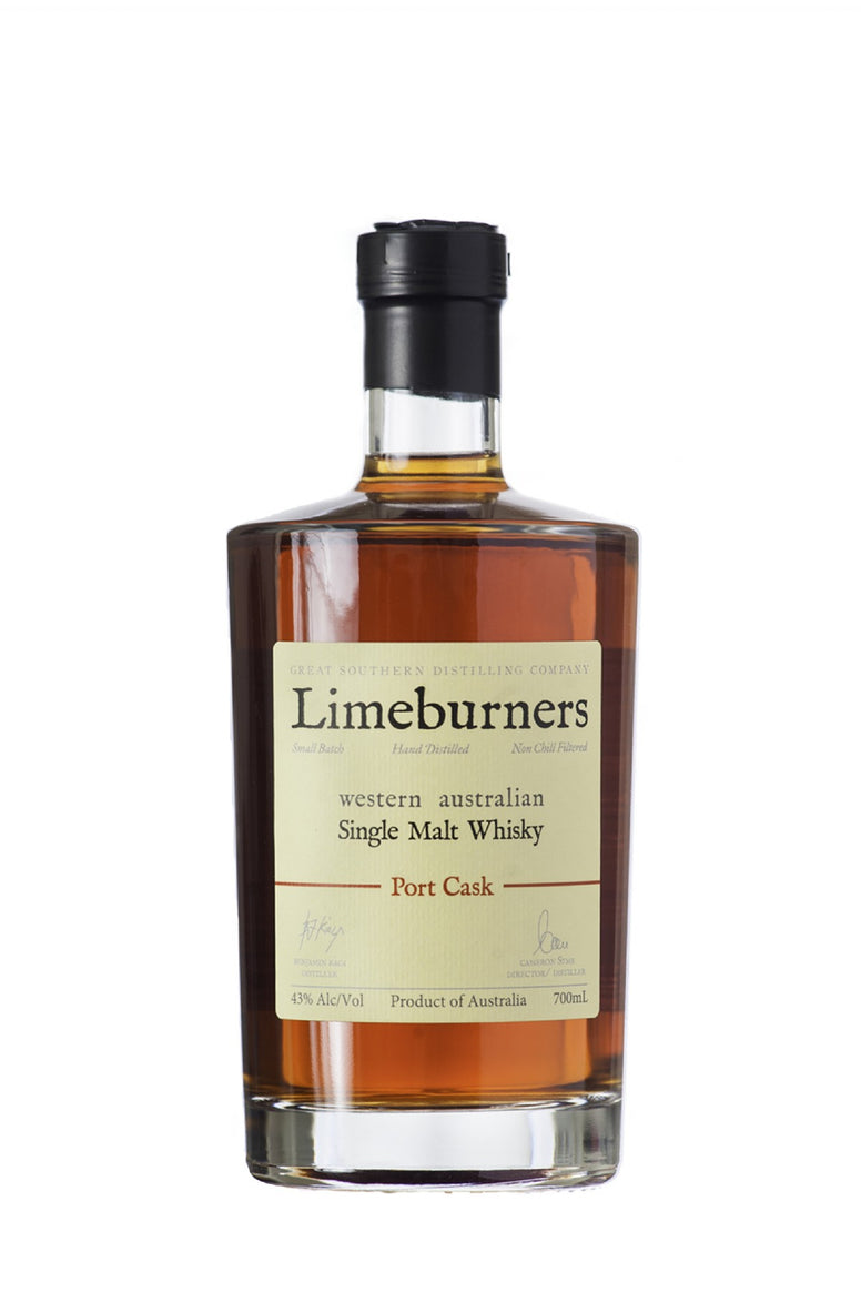 Limeburners Single Malt Whisky Port Cask 43% (700ml) - Audacity Wines