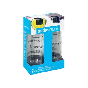 SodaStream Black Bottle Screw Fit PET Twin Pack (1 Litre) - Audacity Wines